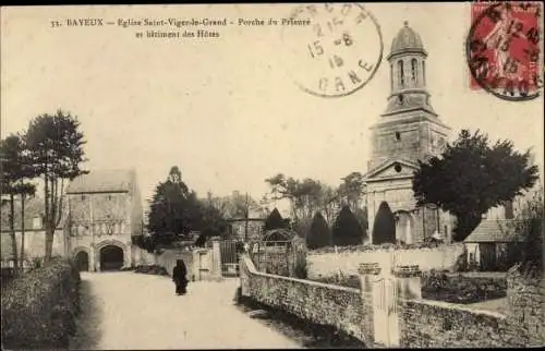 Ak Bayeux Calvados, Eglise Saint Vigor le Grand