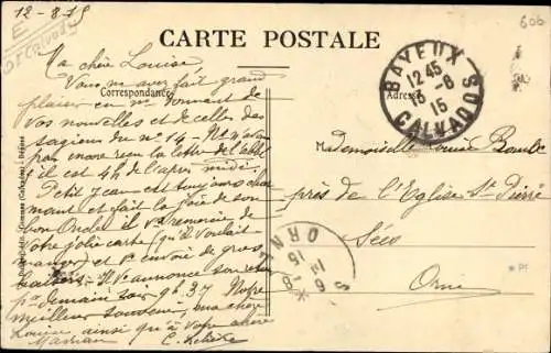 Ak Bayeux Calvados, Eglise Saint Vigor le Grand