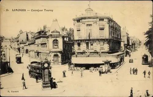 Ak Limoges Haute Vienne, Carrefour Tourny