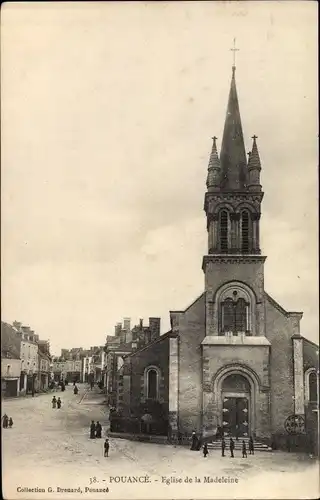 Ak Pouancé Maine et Loire, L'Eglise de la Madeleine