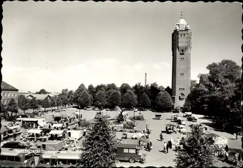 Ak Trelleborg Schweden, Stortorget och Vattentornet, Markt, Wasserturm