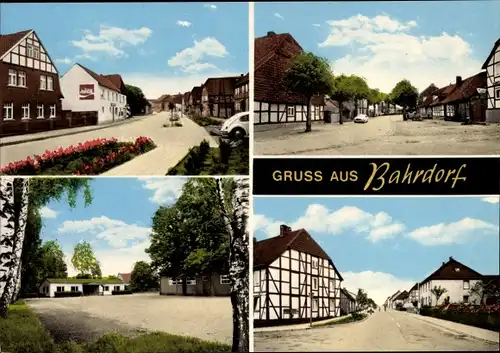 Ak Bahrdorf in Niedersachsen, Straßenansicht, Dorfpartie