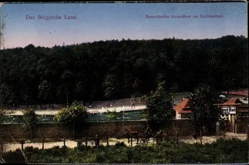 Ak Remscheid im Bergischen Land, Strandbad im Eschbachtal