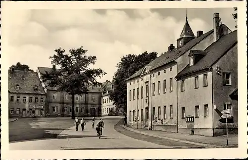 Ak Elterlein im Erzgebirge, Marktplatz, Rathaus