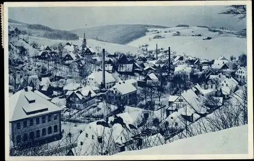 Ak Seiffen im Erzgebirge, Ort im Winter