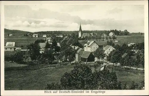 Ak Deutscheinsiedel Deutschneudorf im Erzgebirge, Blick auf den Ort