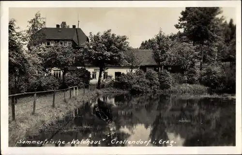 Foto Ak Crottendorf in Sachsen, Waldhaus am See