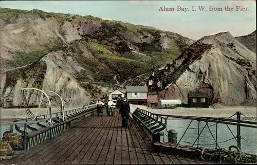 Ak Isle of Wight South East England, Alum Bay from Pier