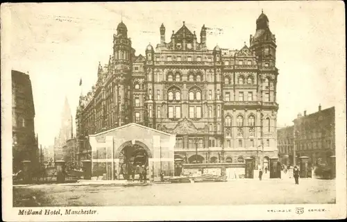 Ak Manchester North West England, Midland Hotel