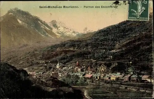 Ak Saint Michel de Maurienne Savoie, Perron des Encombres