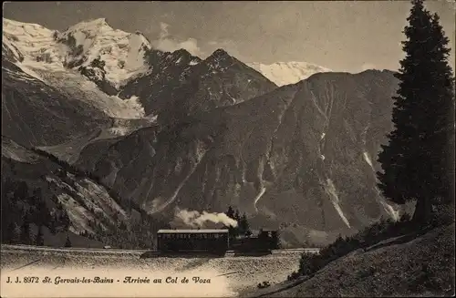 Ak Saint Gervais les Bains Haute Savoie, Arrivee au Col de Voza