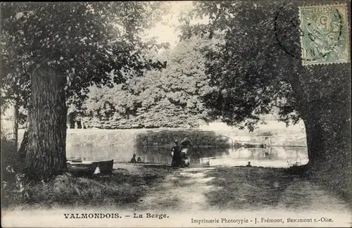 Ak Valmondois Val-d´Oise, La Berge