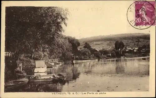 Ak Vétheuil Val-d´Oise, Les Ports de peche