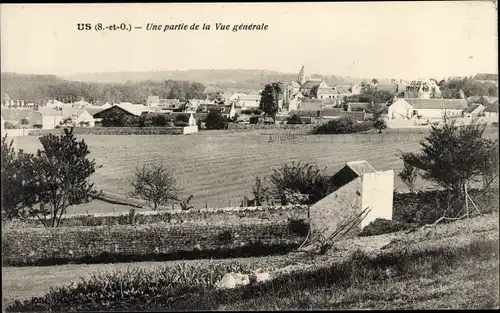 Ak Us Val d´Oise, Une partie de la Vue generale