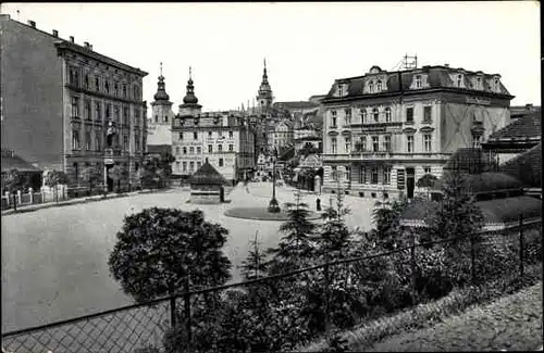 Ak Kłodzko Glatz Schlesien, Hotel Stadtbahnhof