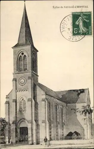 Ak Saulge l'Hopital Maine et Loire, L'Eglise