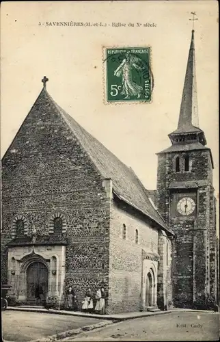 Ak Savennières Maine et Loire, Eglise du X siecle