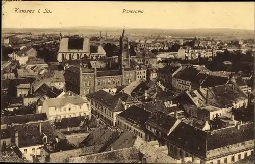 Ak Kamenz Sachsen, Panorama