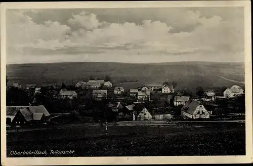Ak Oberbobritzsch Bobritzsch Hilbersdorf im Erzgebirge, Teilansicht
