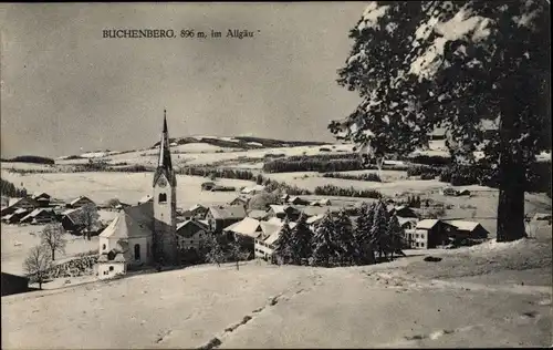 Ak Buchenberg im Allgäu, Blick auf den Ort