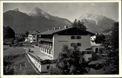 Ak Strub Berchtesgaden in Oberbayern, Jugendherberge Berchtesgaden, Außenansicht