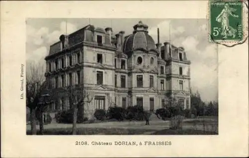 Ak Déville lès Rouen Seine Maritime, Chateau Dorian, a Fraisses