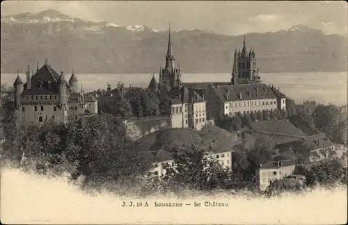 Ak Lausanne Kanton Waadt, Le Chateau