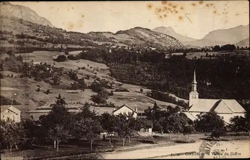 Ak Onnion Haute Savoie, Vallee du Giffre, Blick auf den Ort