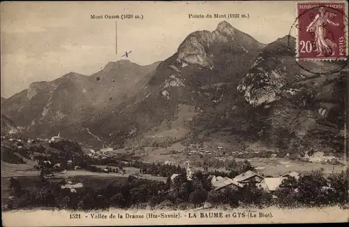 Ak La Baume et Gys Le Biot Haute Savoie, Vallee de la Dranse, Pointe du Mont