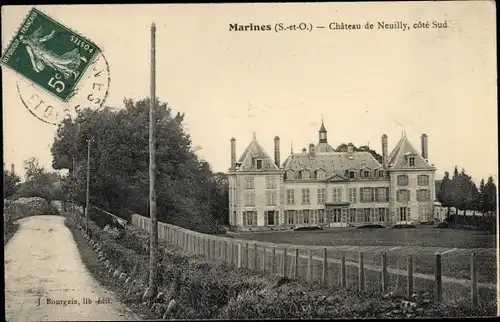 Ak Marines Val d’Oise, Chateau de Neuilly