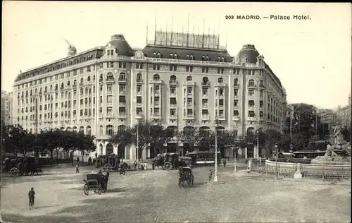 Ak Madrid Spanien, Palace Hotel