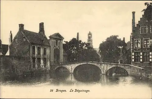 Ak Bruges Brügge Flandern Westflandern, Le Beguinage