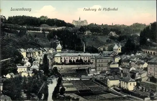 Ak Luxemburg Luxembourg, Faubourg de Pfaffenthal