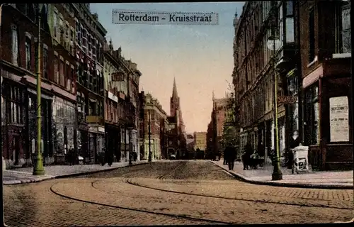 Ak Rotterdam Südholland Niederlande, Kruisstraat
