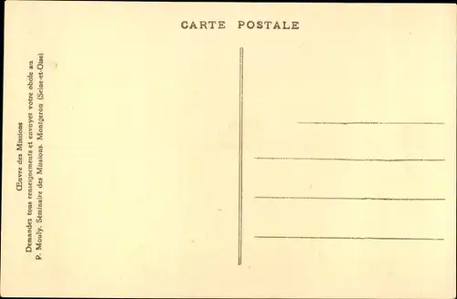 Ak Oceanie, Missions de la Congregation des Sacres Coeurs, Une de recompenses des missionnaires