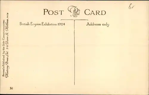 Ak Wembley London City, British Empire Exhibition 1924, Palace of Engineering