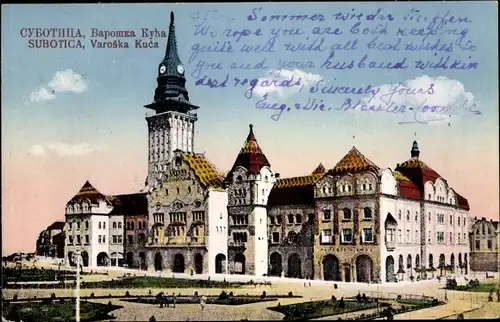 Ak Szabadka Subotica Serbien, Varoska Kuca