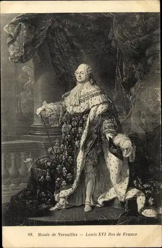 Künstler Ak Louis XVI Roi de France, Musee de Versailles