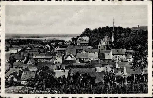 Ak Oderberg in der Mark, Blick auf den Ort vom Gaisberg aus