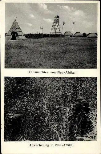 Ak Ahrensdorf Templin in der Uckermark, Neu Afrika, Teilansichten