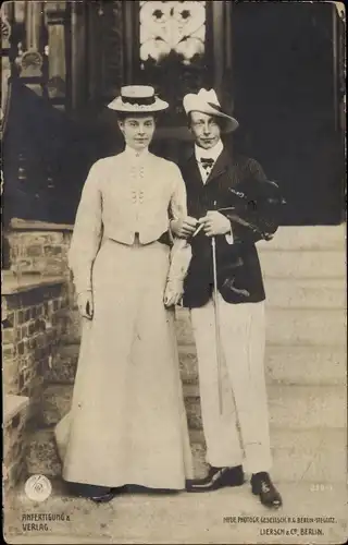 Ak Kronprinz Wilhelm, Kronprinzessin Cecilie von Preußen