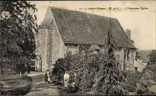 Ak Quince Brissac Maine et Loire, L'Ancienne Eglise
