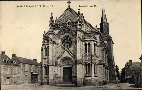 Ak Saint Martin du Bois Maine-et-Loire, L'Eglise