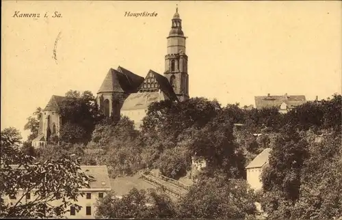 Ak Kamenz Sachsen, Hauptkirche