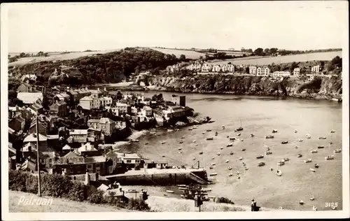 Ak Polruan Cornwall South West, Blick auf den Ort