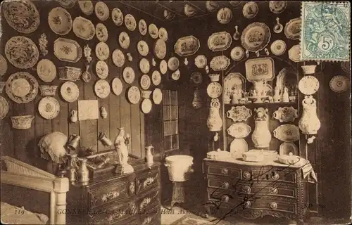 Ak Gonneville la Mallet Seine Maritime, Hotel Aubourg