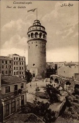 Ak Konstantinopel Istanbul Türkei, Tour de Galata