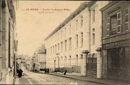 Ak Le Mans Sarthe, Lycee de Jeunes Filles, Facade principale