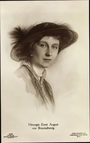 Künstler Ak Prinzessin Victoria Luise von Preußen, Herzogin von Braunschweig