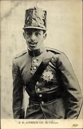 Ak König Alfons XIII von Spanien, Alphonse XIII, Portrait
